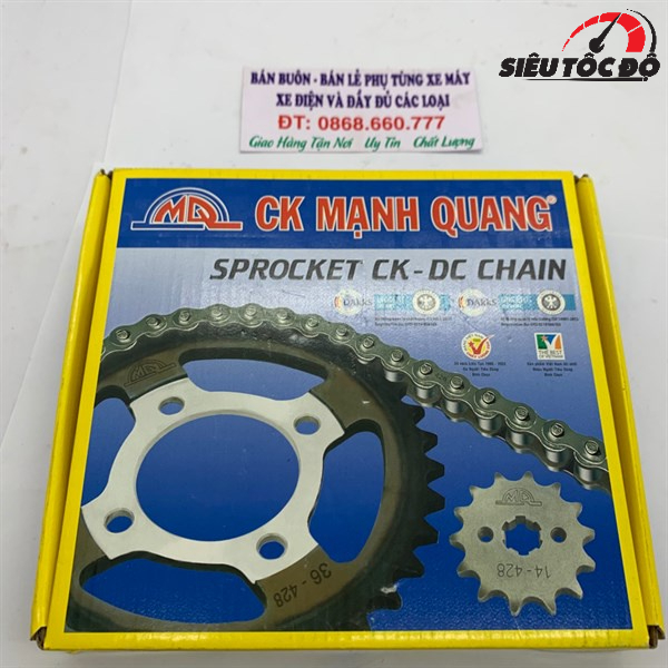 Nhông xích Yamaha 36T Mạnh Quang