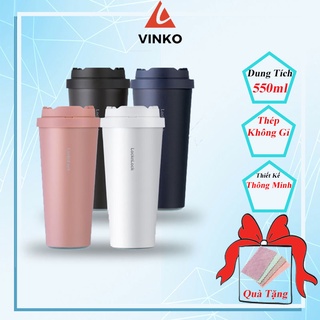 Cốc giữ nhiệt, bình giữ nhiệt lock&lock energetic one-touch 550ml - lhc3249