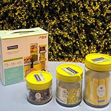 Bộ hũ gia vị GLASSLOCK IG802 | BigBuy360 - bigbuy360.vn