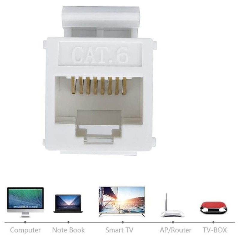 Set 10 Đầu Nối Dây Cáp Mạng Cat6 Rj45 | BigBuy360 - bigbuy360.vn