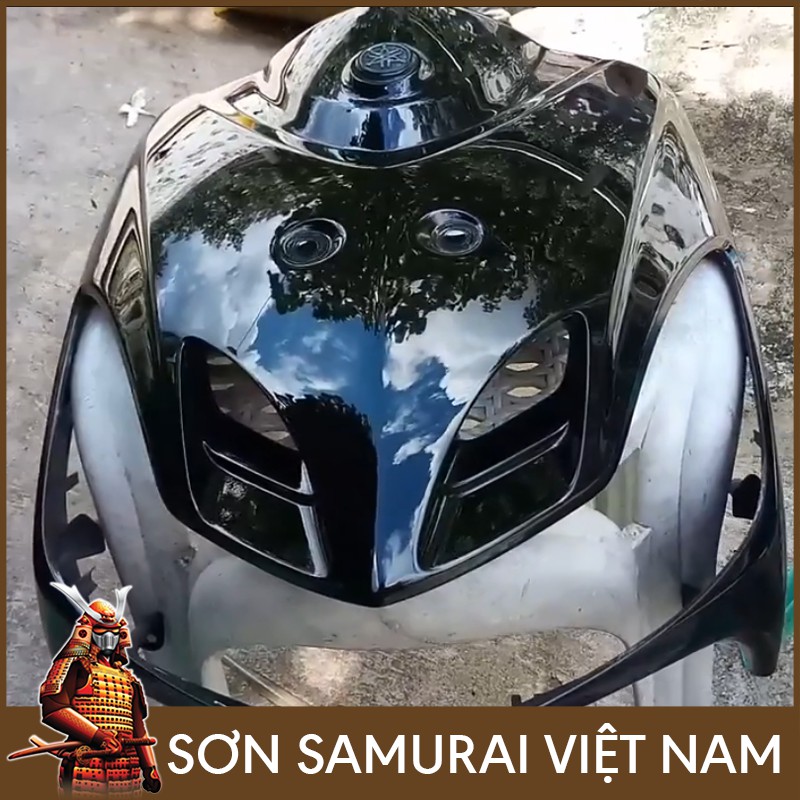 Màu Đen Bóng Sơn Samurai Việt Nam - Combo Son Xit Samurai Màu Đen 109