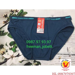 quần xì nam size bình thường đến size đại Freeman 6040-6050,giá cty 69k-bán 45k,quần sịp cotton lụa[hình thật + video