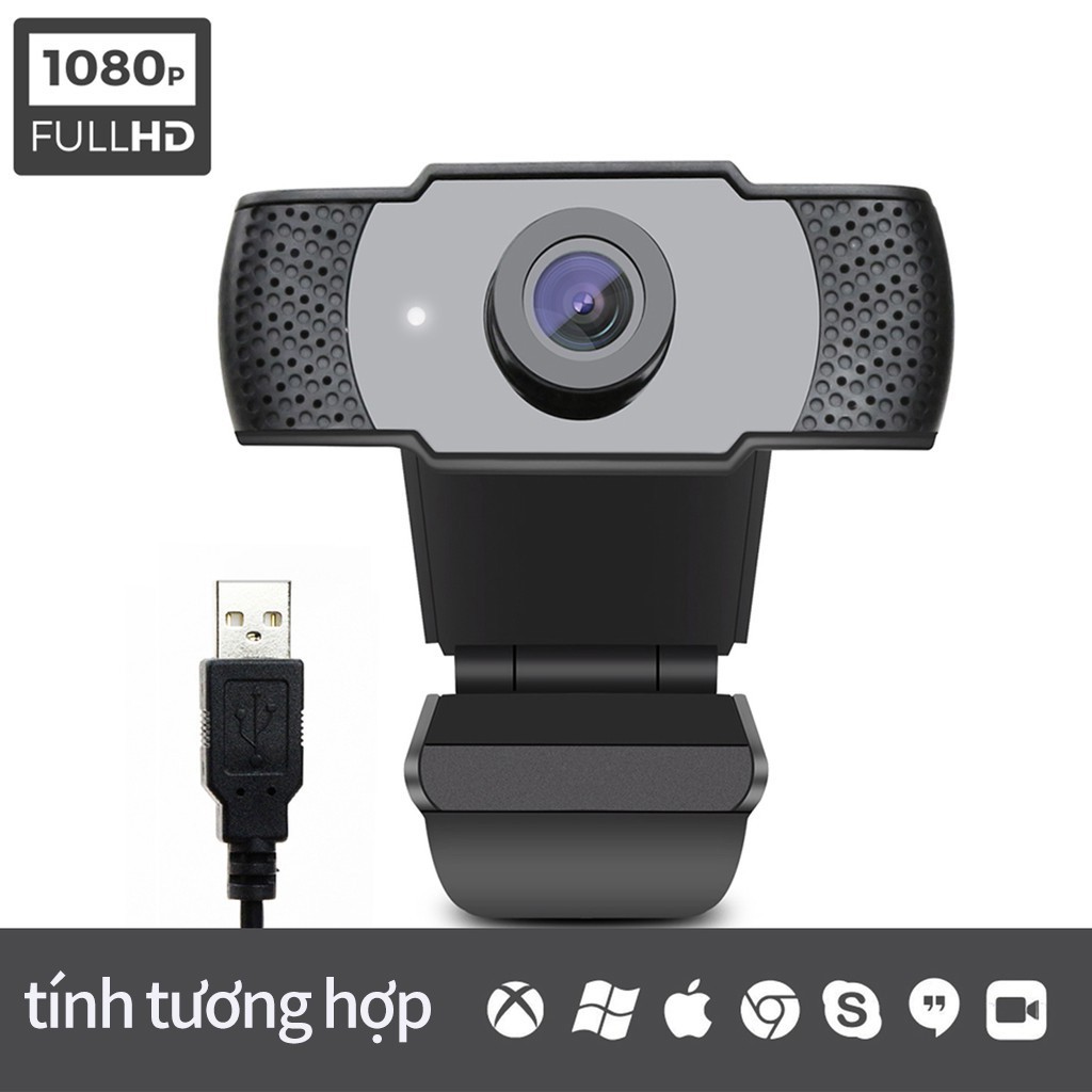 Webcam Camera HD 1080P có MIC cho máy tính tiện dụng