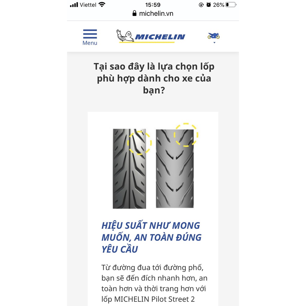 [CÓ VIDEO - CHÍNH HÃNG] 01 Chiếc vỏ lốp Michelin PILOT STREET 2 140/70 -17 66S không săm ruột Cực bám đường Đèn Xe Việt