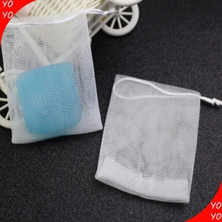 Túi lưới tạo bọt xà phòng rửa mặt màu trắng 150*95Mm
