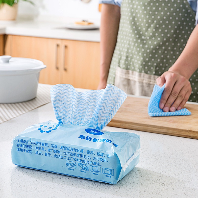 Set 80 Khăn Lau Chén Dĩa Không Dính Có Thể Tái Sử Dụng