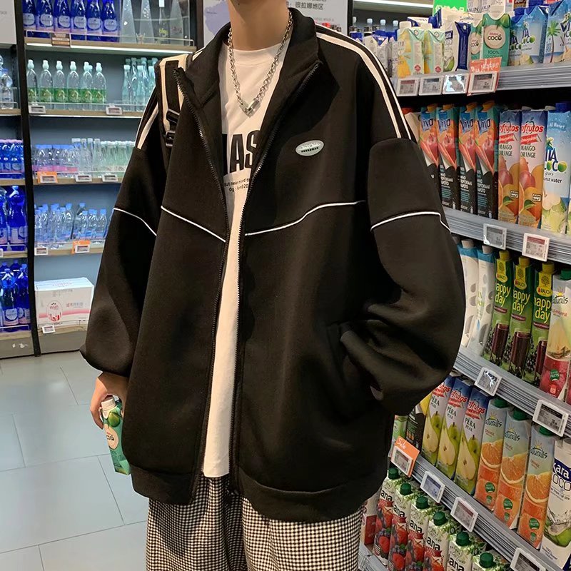 Áo khoác màu trơn kiểu dáng đơn giản thoải mái dành cho nam