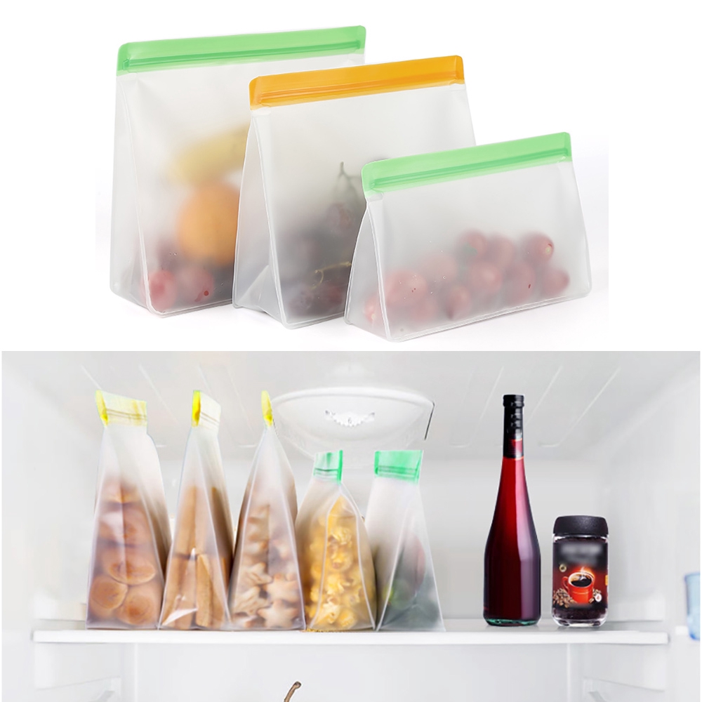 Túi Zip Silicon Bảo Quản Thực Phẩm Có Thể Tái Sử Dụng
