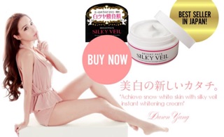 Kem trắng da Silky Veil Nhật Bản