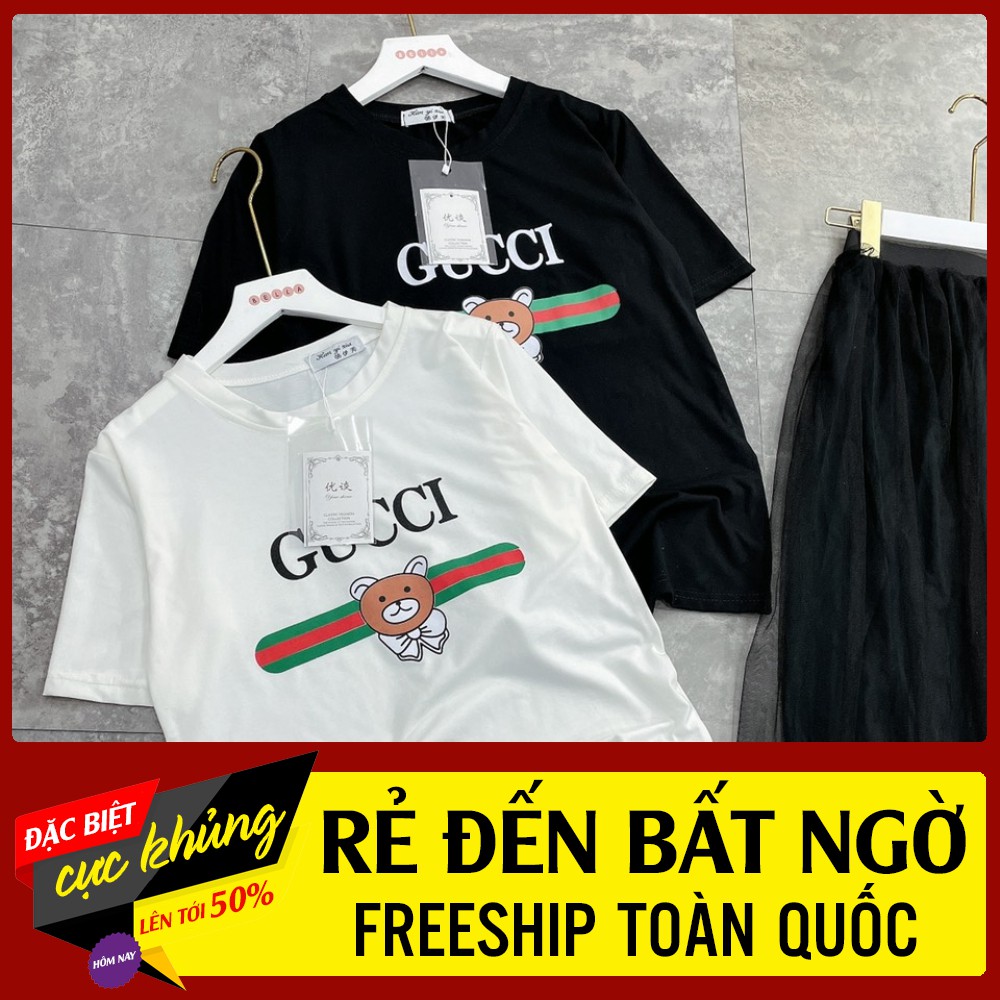 Sét Áo Gu.cci Mix hân Cváy Voan Điệu Đà Đây Ạ [ 𝐅𝐑𝐄𝐄 𝐒𝐇𝐈𝐏 ]Áo Cotton Tàu Mịn 4c Đanh Đẹp  Chân Váy Voan Xếp Ly 2 Lớp Dài