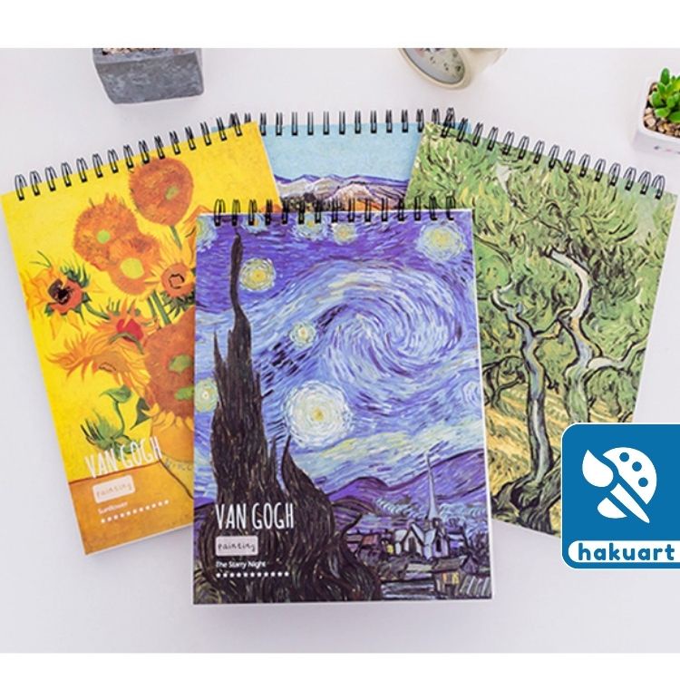 Sổ vẽ phác thảo - Sketchbook Châu Âu Van Gogh 100 Trang, 100Gsm - Họa Cụ Hakuart