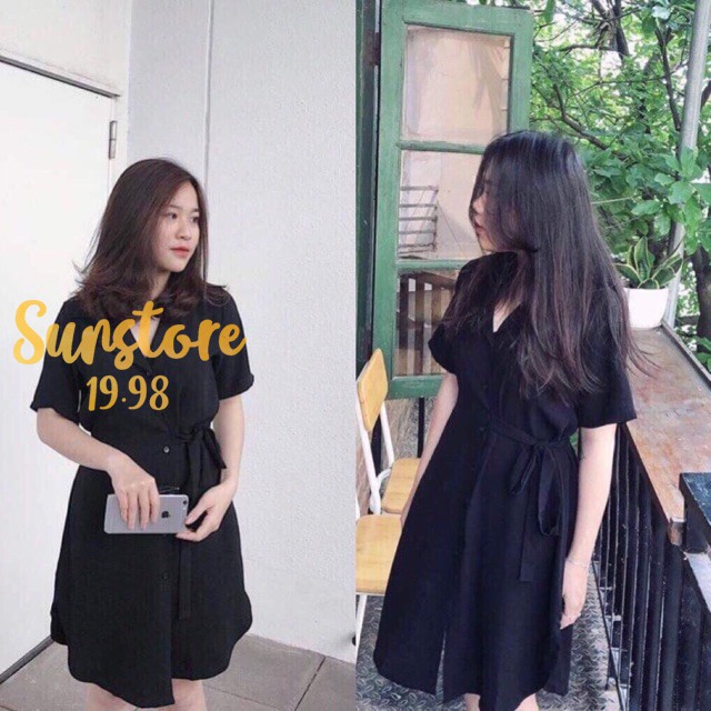 Đầm dáng xòe cổ chữ v xinh thắt nơ một bên eo Pilly dress | BigBuy360 - bigbuy360.vn