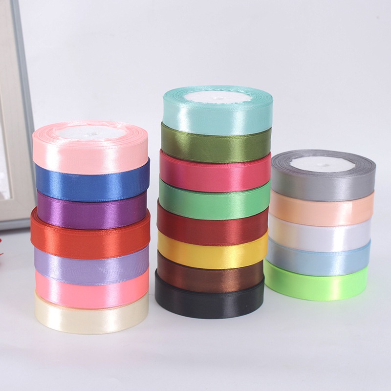Ruy Băng Lụa 2cm Ruy Băng Vải Cuộn Dài 22m Trang Trí Đẹp