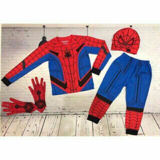 Bộ đồ siêu nhân nhện spider man dài Samkids