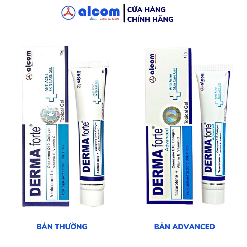 Gel Hỗ Trợ Giảm Mụn, Giảm Thâm Derma Forte Advanced Topical Gel 15g