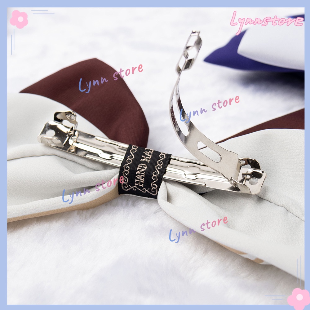Hoạt hình Genshin Tác động Venti HuTao Lumine Aether Zhongli Raiden Shogun Bowknot Kẹp tóc Lolita Kẹp tóc Đạo cụ Cosplay Cô gái Phụ nữ Kawaii Phụ kiện tóc