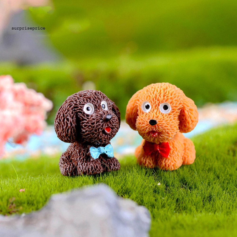 Set 4 Mô Hình Chú Chó Con Dễ Thương Dùng Trang Trí Vườn DIY