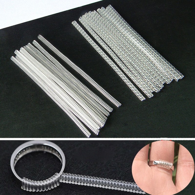 Vòng Đệm Xoắn Ốc 4 Kích Cỡ Có Thể Điều Chỉnh Kích Thước Bảo Vệ Nhẫn Tiện Dụng