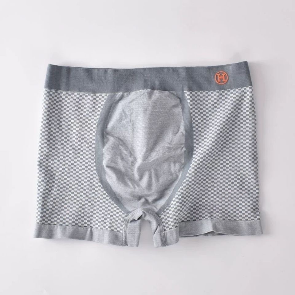 [Hộp 3 Chiếc] Quần Sịp Đùi Nam Boxer - Quần Lót Nam Dệt Kim Co Giãn 4 Chiều Chữ H Màu Cam