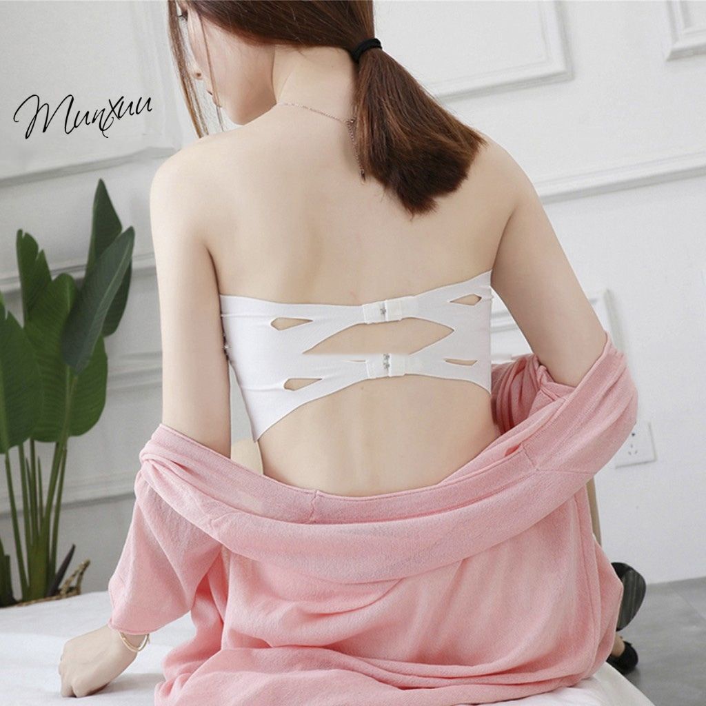 Áo quây ngực Su co dãn ôm body có đệm mút - MUNXUU BR06