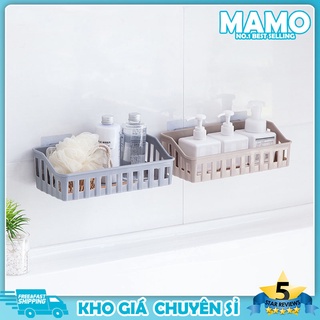KỆ ĐỰNG GIA VỊ DÁN TƯỜNG ĐỂ ĐỒ HÌNH CHỮ NHẬT /Khay Nhựa Hình Chữ Nhật Để Đồ Nhà Bếp Nhà Tắm Đa Năng LO77