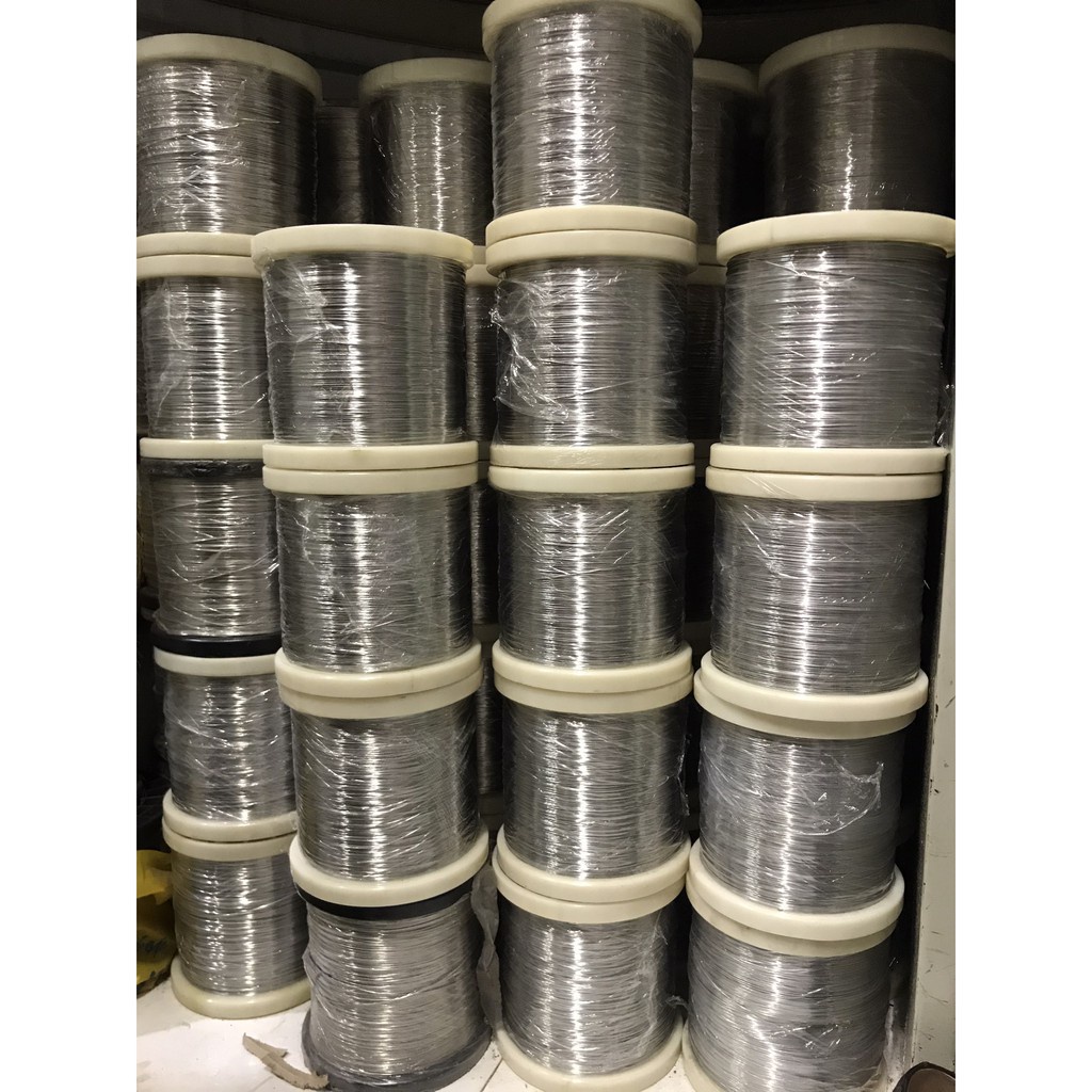 Dây inox 304 quấn : size 0.6mm  SIÊU TỐT - KHÔNG GỈ SÉT