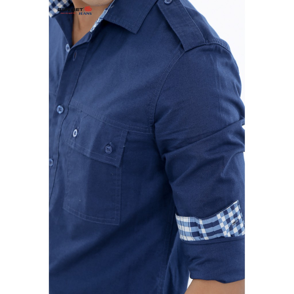 Áo sơ mi nam dài tay D3121C542 - GENVIET | BigBuy360 - bigbuy360.vn
