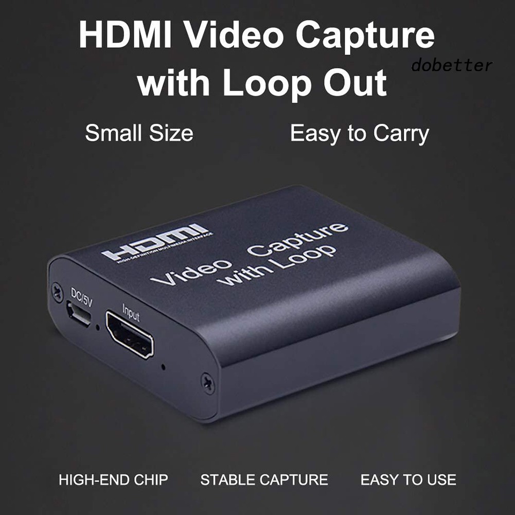 Thẻ ghi hình video từ HDMI 4K sang USB2.0 HD 1080P hỗ trợ phát trực tiếp game