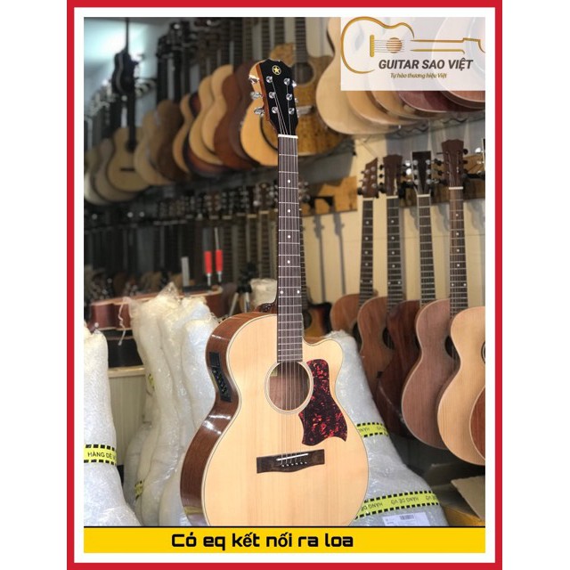 Đàn Guitar Acoustic HD-14SV Full Solid có EQ(Guitar Sao Việt bảo hành 24 tháng)