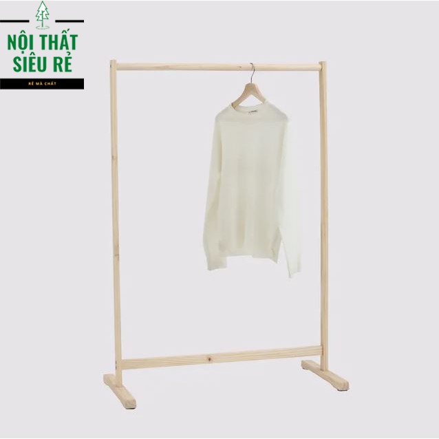 GIÁ TREO QUẦN ÁO THANH ĐƠN HÀN QUỐC 86 MÀU GỖ - SINGLE HANGER 86 NATURAL