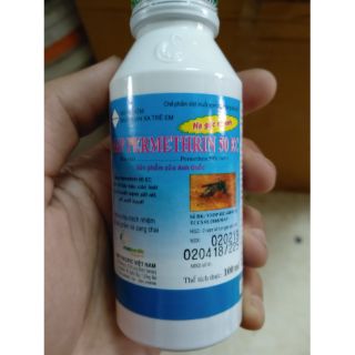 Thuốc phun muỗi, tẩm màn bộ y tế khuyên dùng Permethrin 50EC