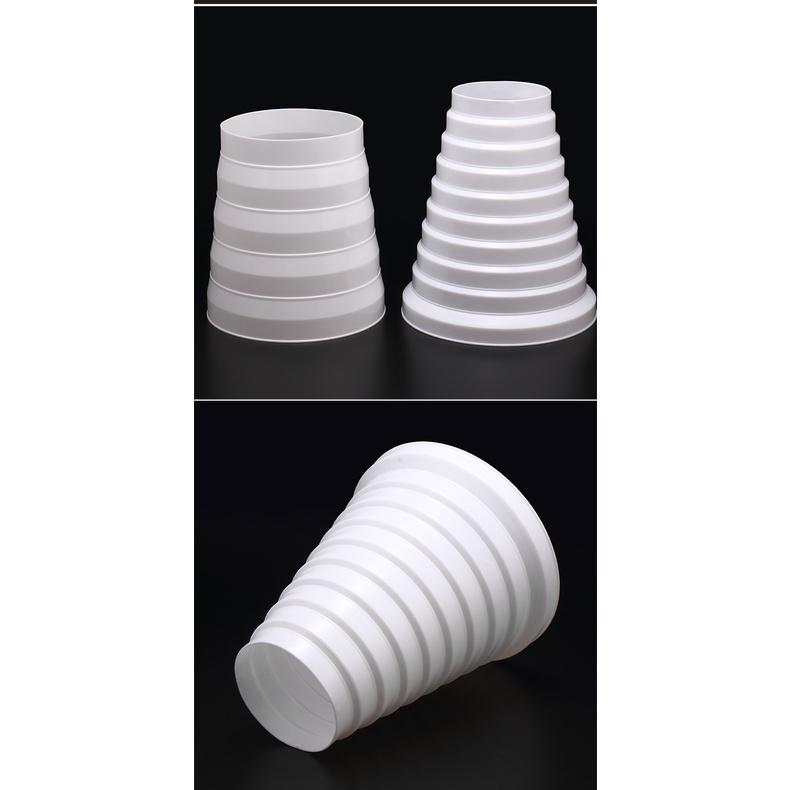 Côn thu ngoại cỡ, Bộ chuyển đổi ống lỡn sang ống nhỏ nhiều cỡ từ 100-200mm, độ dày 1,2mm