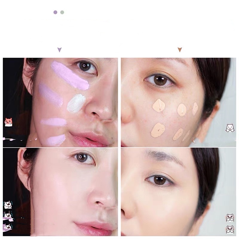 HANRU Kem Nền Che Khuyết Điểm Dạng Lỏng Dưỡng Ẩm Chống Thấm Nước Kiềm Dầu