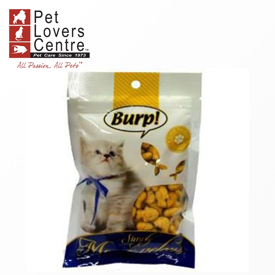 [vị cá hồi] Thức ăn vặt cho mèo  BURP CAT BISCUITS - SALMON FLAVOR 50g