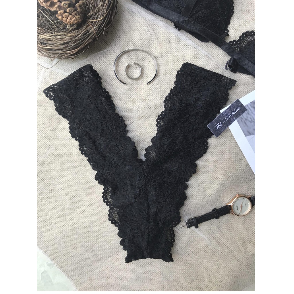 👙 Bra thiết kế 👙 Bộ đồ lót ren nữ đen cánh tiên có mút mỏng hàng thiết kế cao cấp, mang nhẹ nhàng tôn dáng | BigBuy360 - bigbuy360.vn