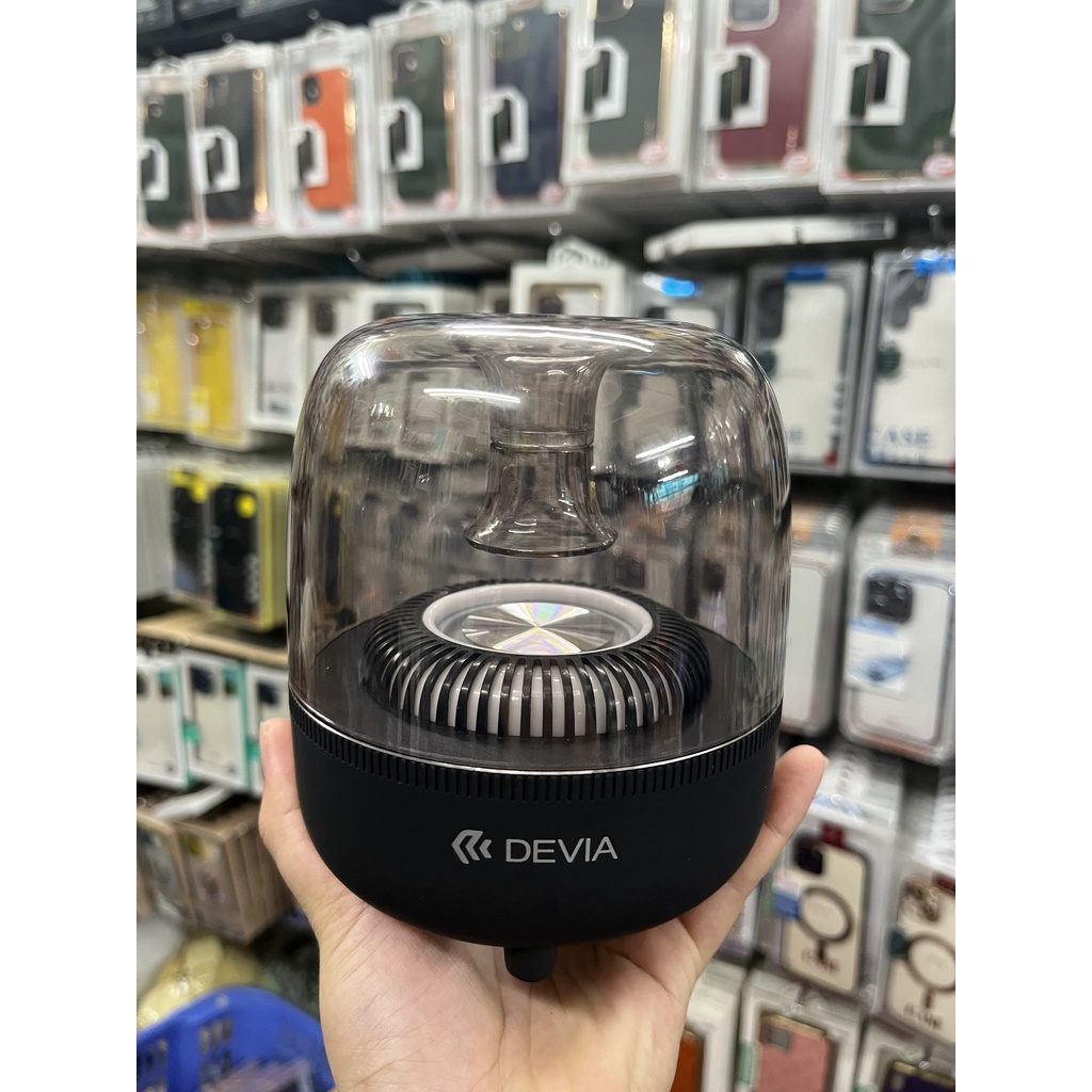 CHÍNH HÃNG Loa bluetooth DEVIA M2 cao cấp để bàn tích hợp đèn LED 6 hiệu ứng ánh sáng  ĐỂ BÀN cắm thẻ nhớ USB