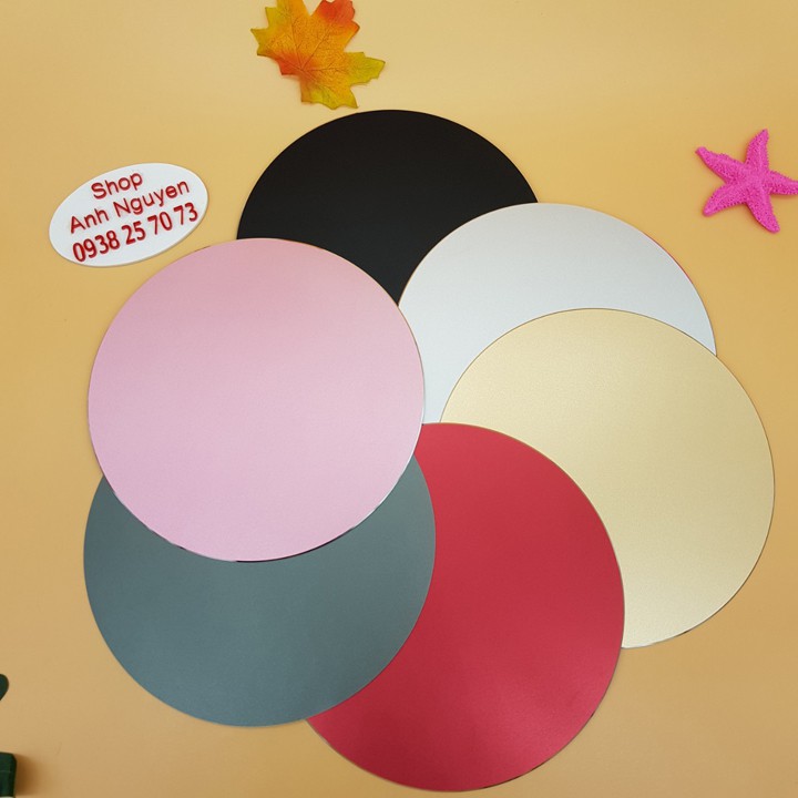 Đế lót chuột tròn hợp kim nhôm nhiều màu - LC002