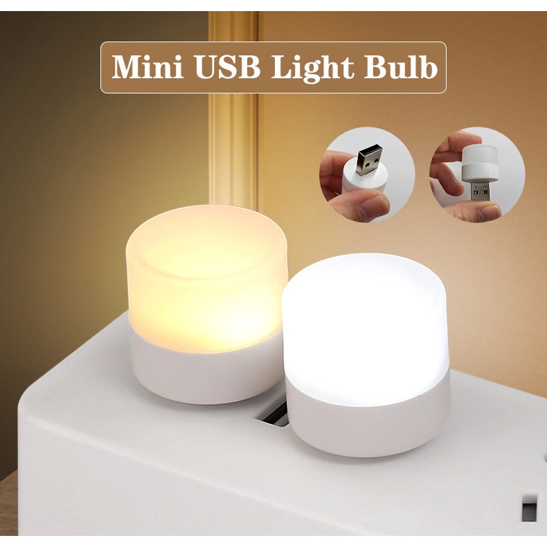 Đèn Ngủ Led Mini đầu sử dụng USB - Đèn ngủ bảo vệ mắt nhỏ gọn tiện dụng thích hợp các đầu cắm có USB - TuHaiStore