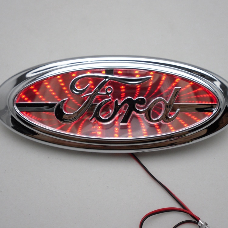 Logo Ford 3D Có Đèn Led Dùng Để Trang Trí Đuôi Xe Hơi
