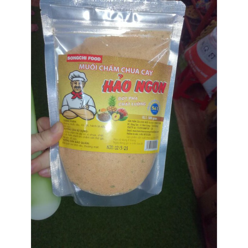 Muối chấm hảo hảo chưa cay-túi 500g-có phản hồi của khách đã mua