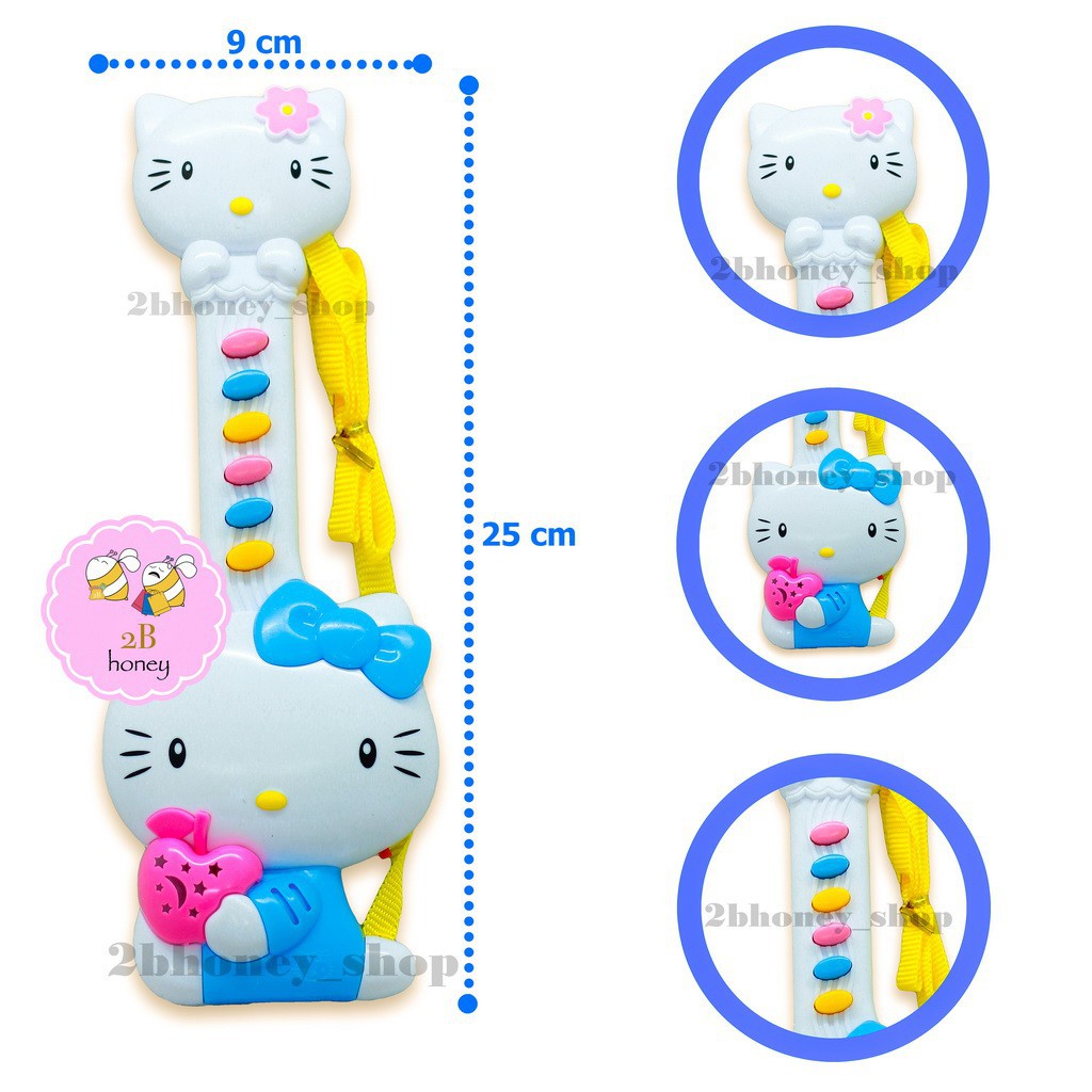 Bộ đàn đồ chơi 3 món Hello Kitty phát nhạc phát đèn cho bé