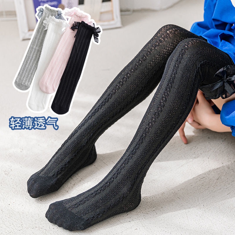 Vớ Dài Qua Gối Chống Muỗi Đính Nơ Xinh Xắn Cho Bé Gái