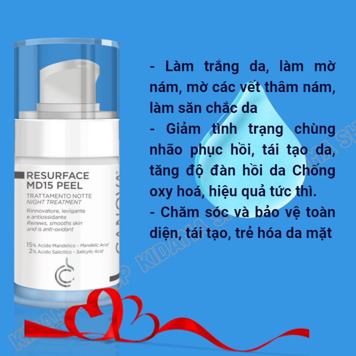 Kem dưỡng da hỗ trợ trắng da mờ Nám CANOVA MD15 30ml trẻ hóa da chống lão hóa da tươi sáng mịn màng - Nhập Ý | BigBuy360 - bigbuy360.vn