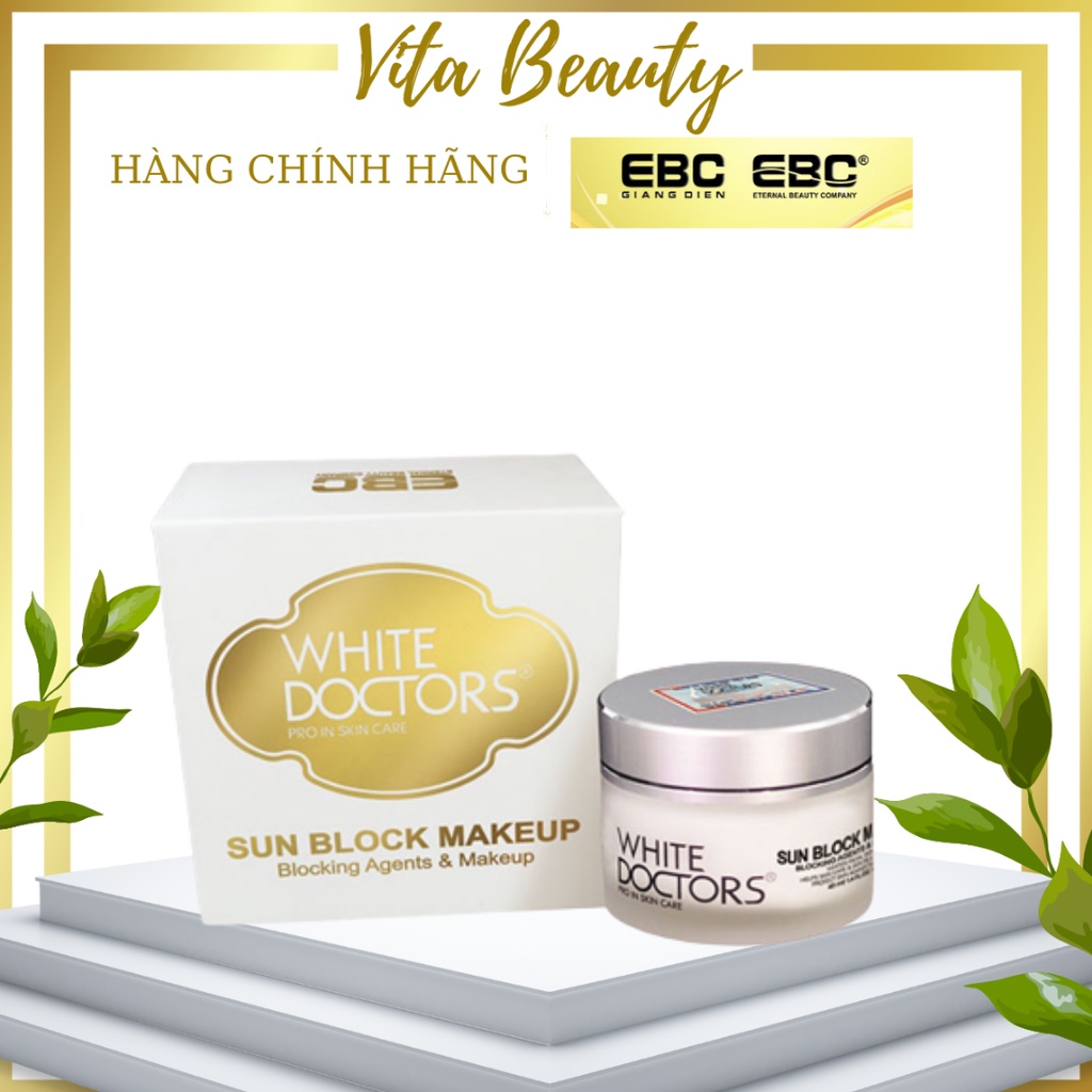 Kem Chống Nắng Trang Điểm trắng da – White Doctors Sun Block Makeup