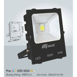 Đèn pha led ESNCO 50W TRẮNG VÀ VÀNG chuyên công trình, bảng hiệu lắp đặt ngoài trời chống nước IP66