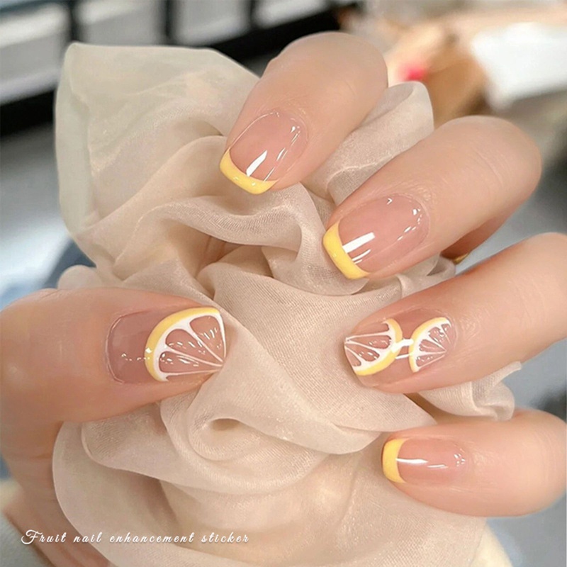 Miếng Dán Trang Trí Móng Tay Hình Trái Cây Mùa Hè Xinh Xắn