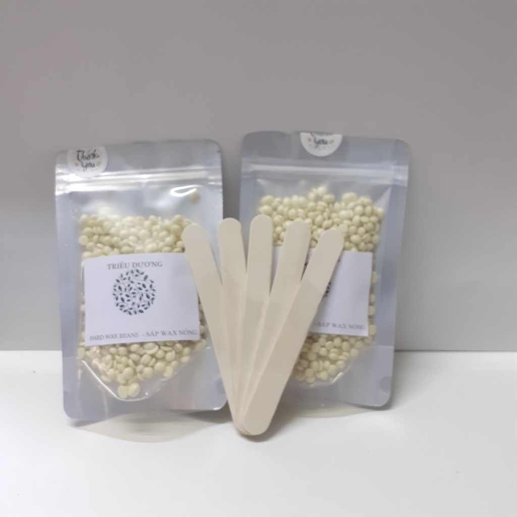 (COMBO) SÁP WAX LÔNG NÓNG HẠT ĐẬU 100gr + 10 QUE WAX | BigBuy360 - bigbuy360.vn