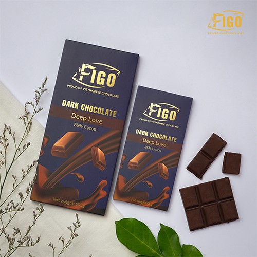 [Chính hãng] Dark Chocolate- Socola đen đắng 70% Cacao Figo thanh 100gr