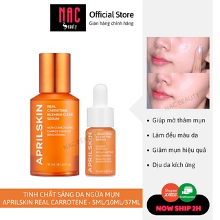Tinh Chất Giảm Mụn Phục Hồi Sáng Da Sau Mụn Chiết Xuất Cà Rốt AprilSkin Real Carrot Serum 37ml