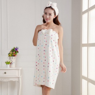 Khăn choàng tắm và nơ quấn tóc cho nữ